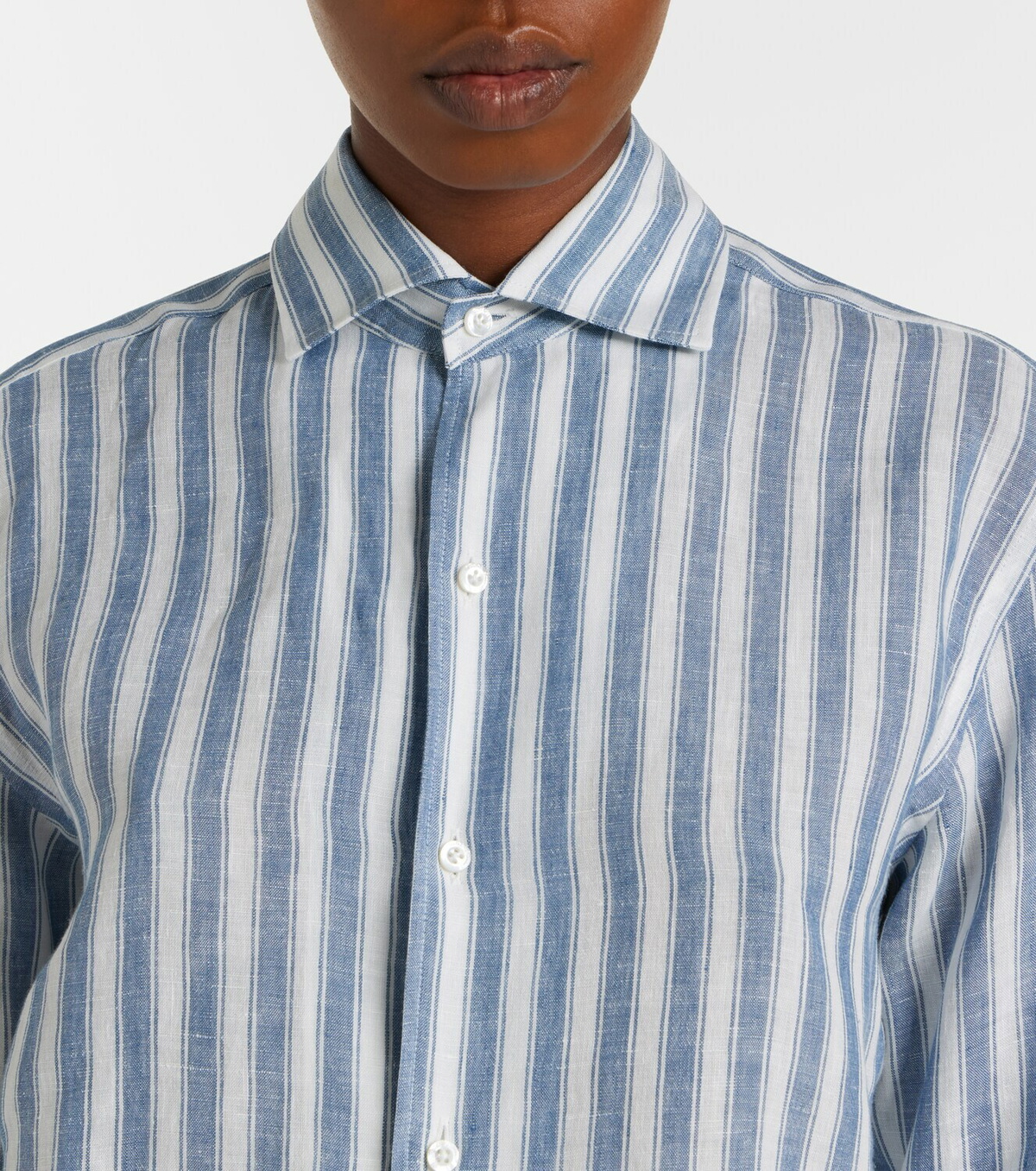 Ralph Lauren Collection Capri striped linen shirt