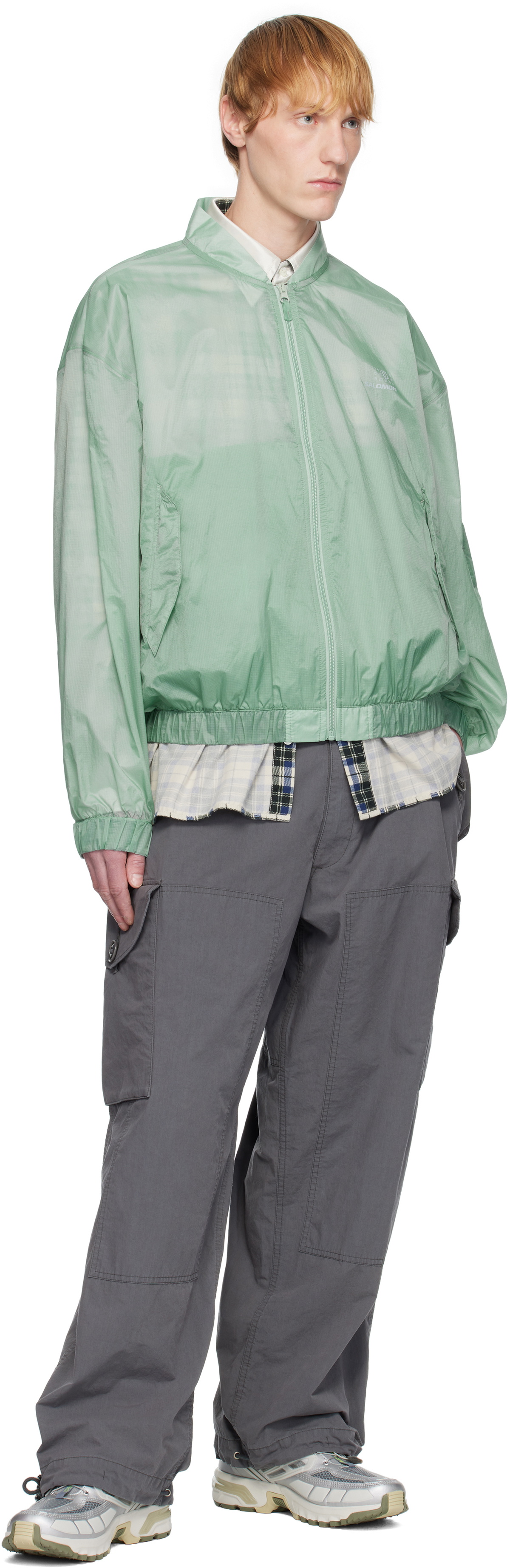 MM6 Maison Margiela Blue Salomon Edition Sports Bomber Jacket MM6