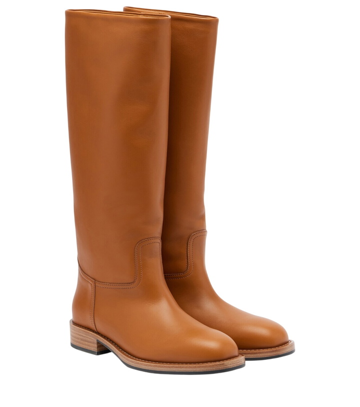 Photo: Loro Piana Pablo Walk leather knee-high boots