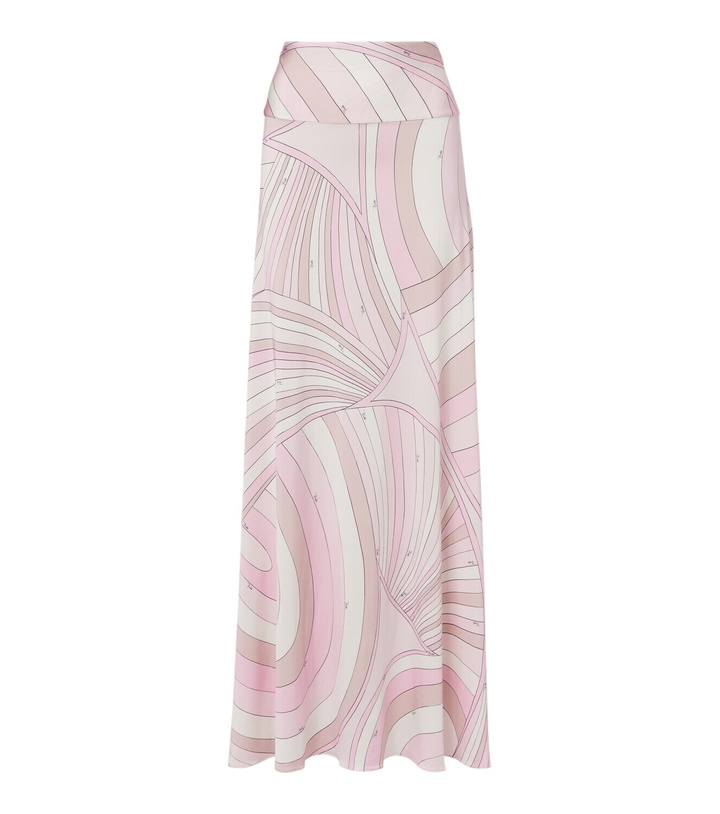 Photo: Pucci Iride satin jersey maxi skirt