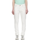 Nudie Jeans White Lean Dean Jeans