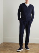 Mr P. - Wool and Cashmere-Blend Zip-Up Hoodie - Blue