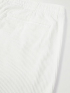 Polo Ralph Lauren - Prepster Straight-Leg Logo-Embroidered Cotton-Corduroy Drawstring Shorts - White