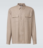 Berluti Herringbone wool shirt
