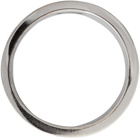Maison Margiela Silver Brushed Cut Out Ring