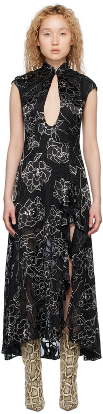 Photo: KIM SHUI Black Qi Pao Maxi Dress