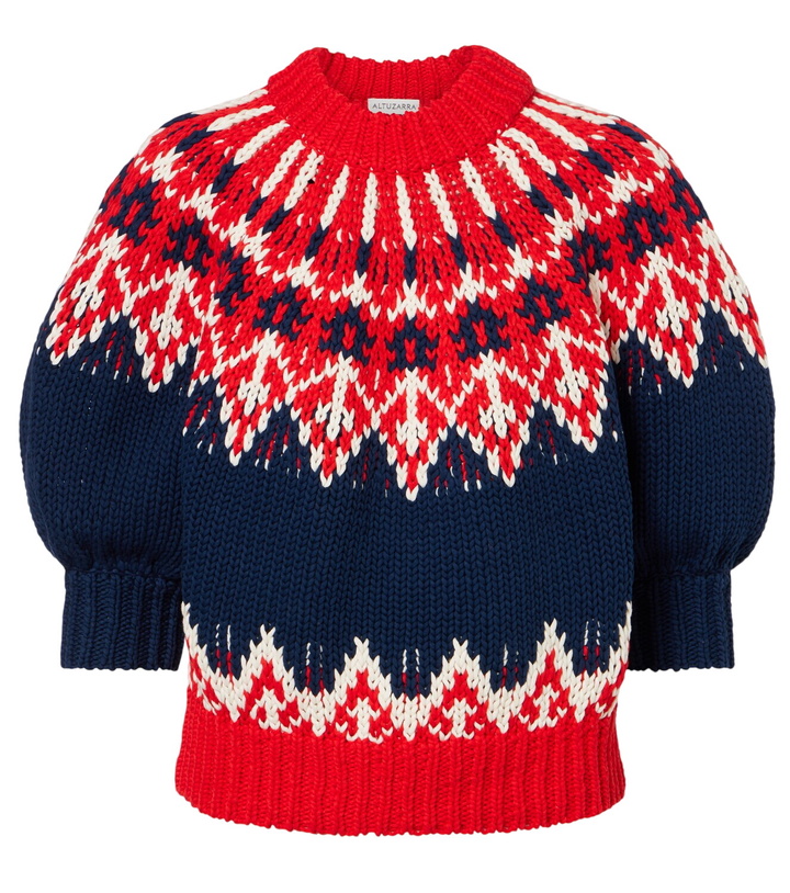 Photo: Altuzarra Marty Fair Isle cotton sweater