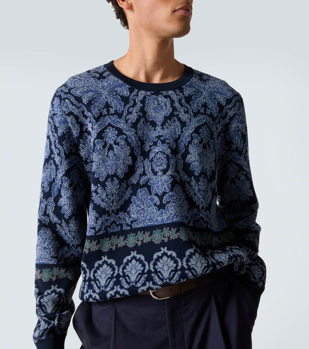 Etro Intarsia cotton sweater