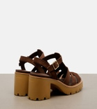 Prada Suede platform sandals