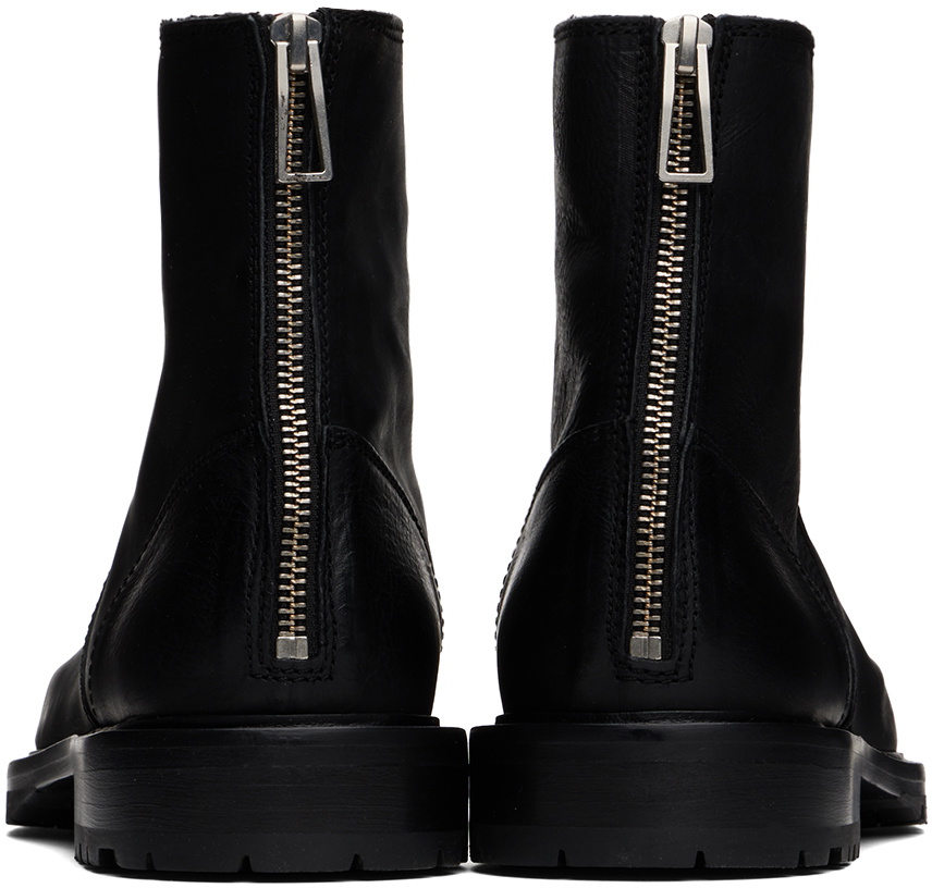 PS by Paul Smith Black Leather Falk Boots