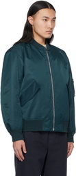 A.P.C. Blue Logan Bomber Jacket