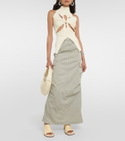 Dion Lee Ribbed-knit cutout top