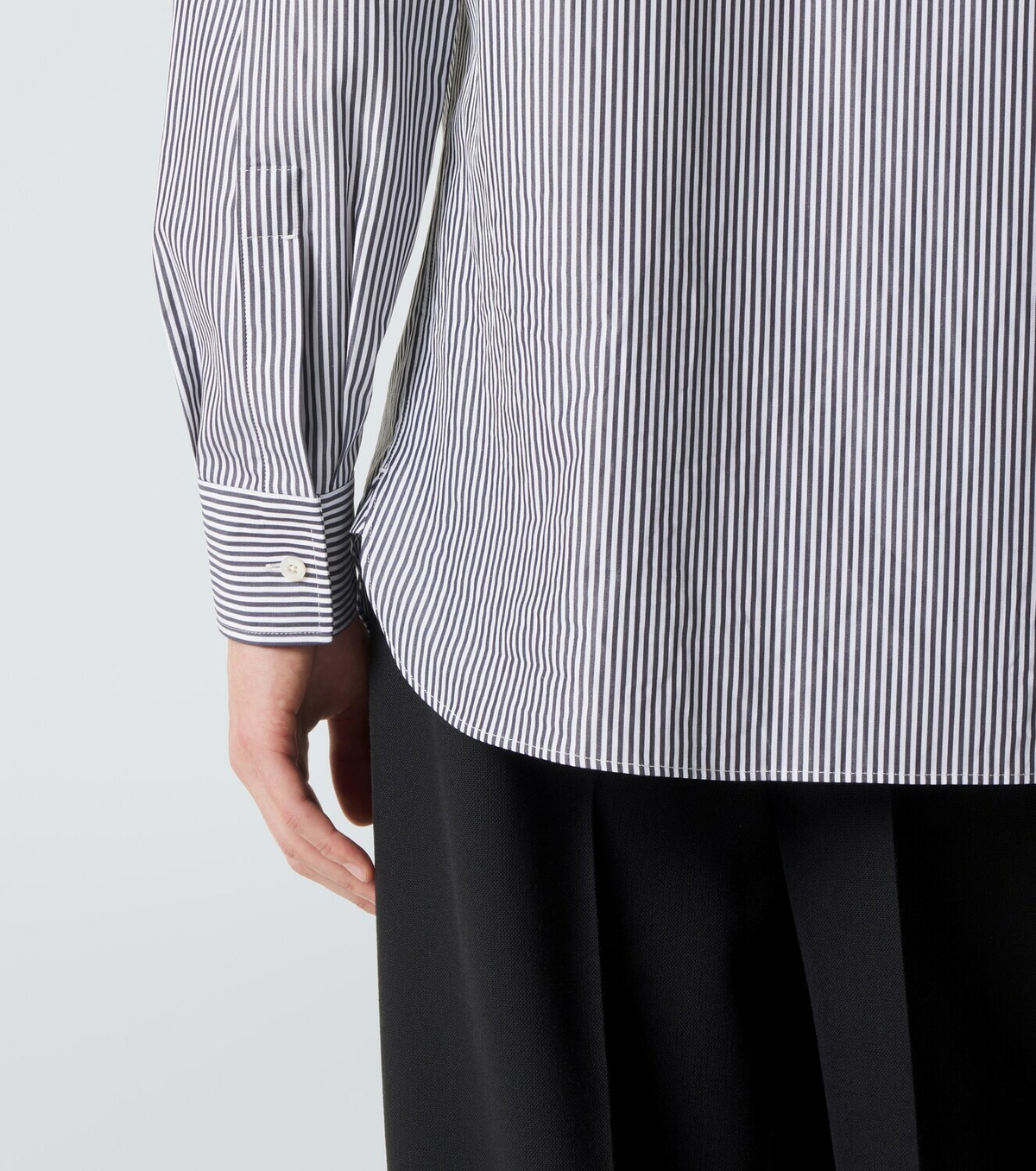 Tom Ford Striped cotton poplin shirt