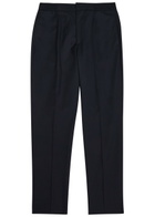 Officine Générale Drew Tapered Wool Trousers Navy