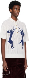 S.S.Daley Off-White Intarsia Polo