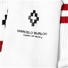 Marcelo Burlon 2 Stripe Sport Sock