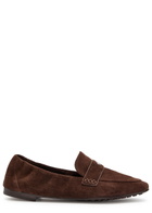 Tory Burch Suede Loafers Brown