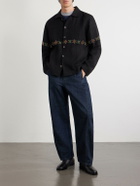 Kartik Research - Embroidered Linen Shirt - Black