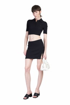 Courrèges Skirt In Black Cotton