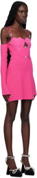 MACH & MACH Pink Heart Minidress