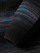 Paul Smith - Striped Knitted Cardigan - Black