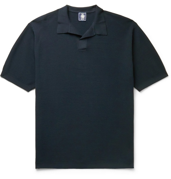 Photo: J.Press - Houston Cotton Polo Shirt - Blue