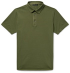 Loro Piana - Cotton-Piqué Polo Shirt - Army green
