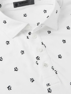 G/FORE - Logo-Print Stretch-Jersey Golf Polo Shirt - White