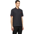 Burberry Grey Pique Logo Polo