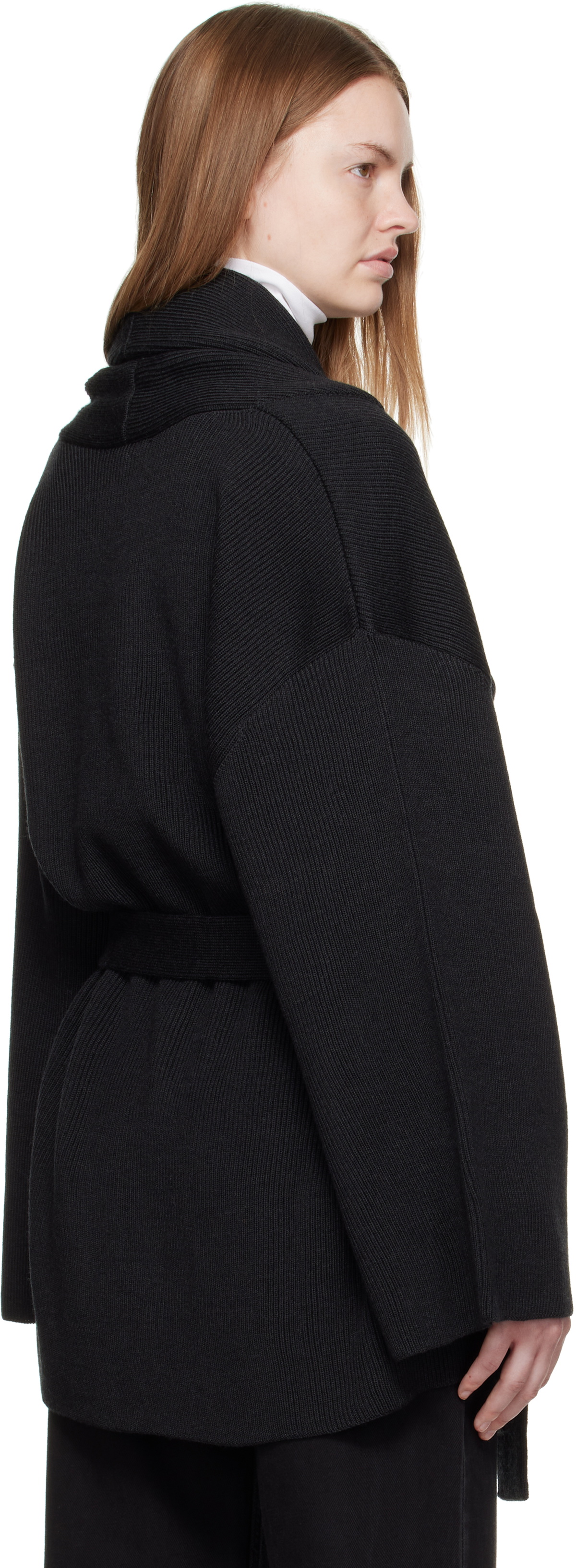 La Collection Gray Suki Short Cardigan