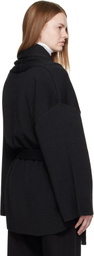 La Collection Gray Suki Short Cardigan