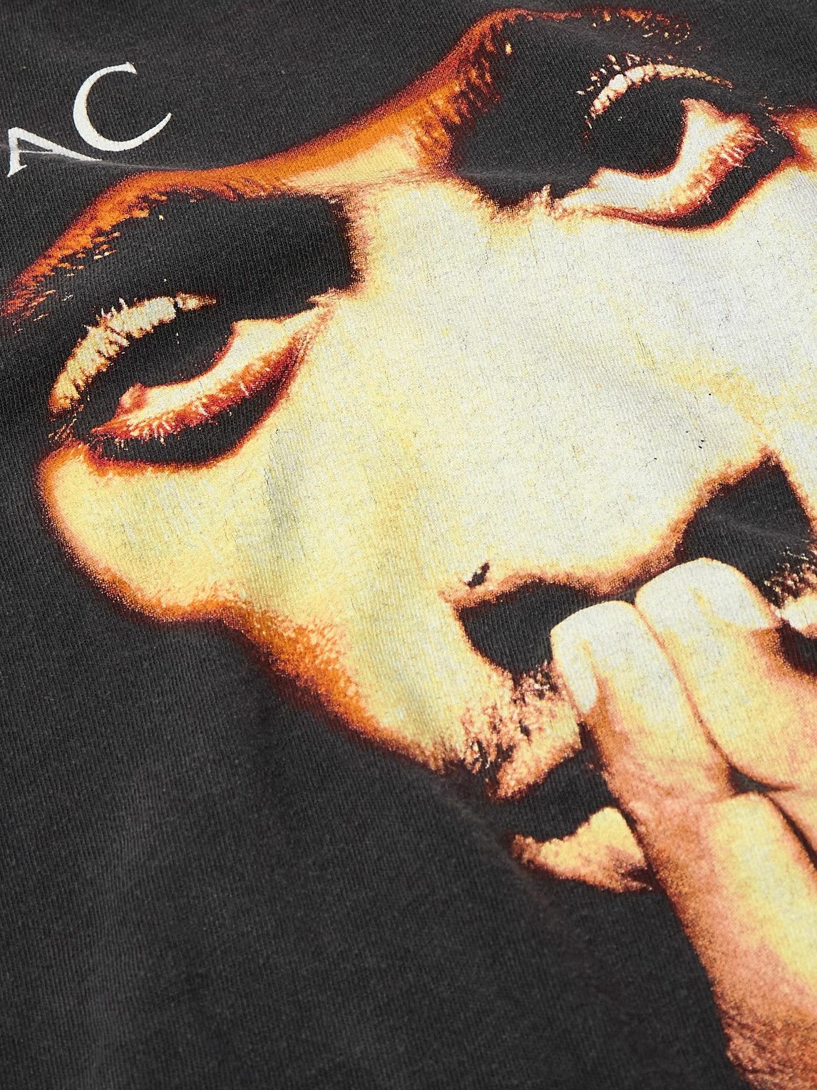 SAINT MXXXXXX - 2Pac Printed Cotton-Jersey T-Shirt - Black