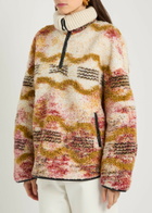 Isabel Marant étoile Marner Patterned Fleece Coat Multicoloured
