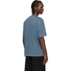 Moncler Blue Logo Print Cotton T-shirt