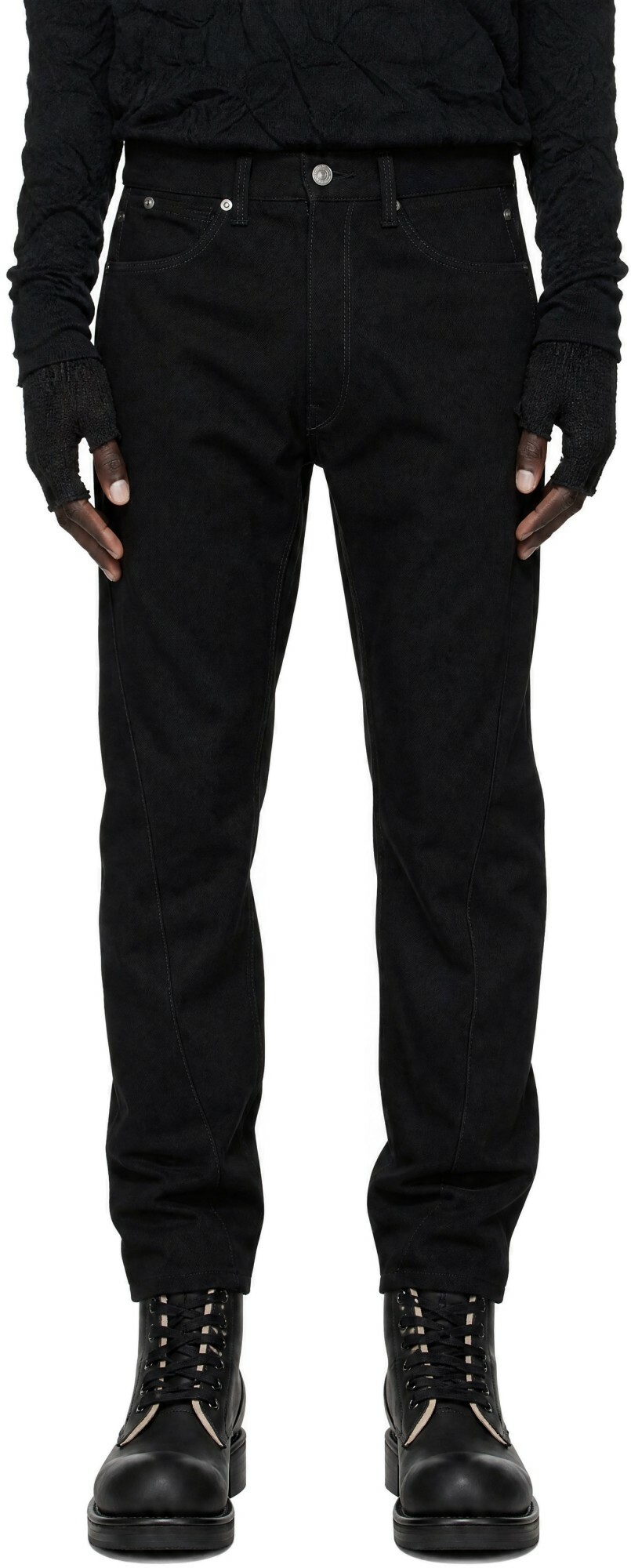 Junya Watanabe Black Levi's Edition Wool Trousers
