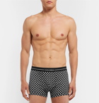 Dolce & Gabbana - Polka-Dot Cotton-Jersey Boxer Briefs - Men - Black