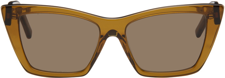 Photo: Saint Laurent Brown SL 276 Mica Sunglasses