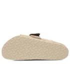 Birkenstock Kyoto in Taupe Suede/Nubuck