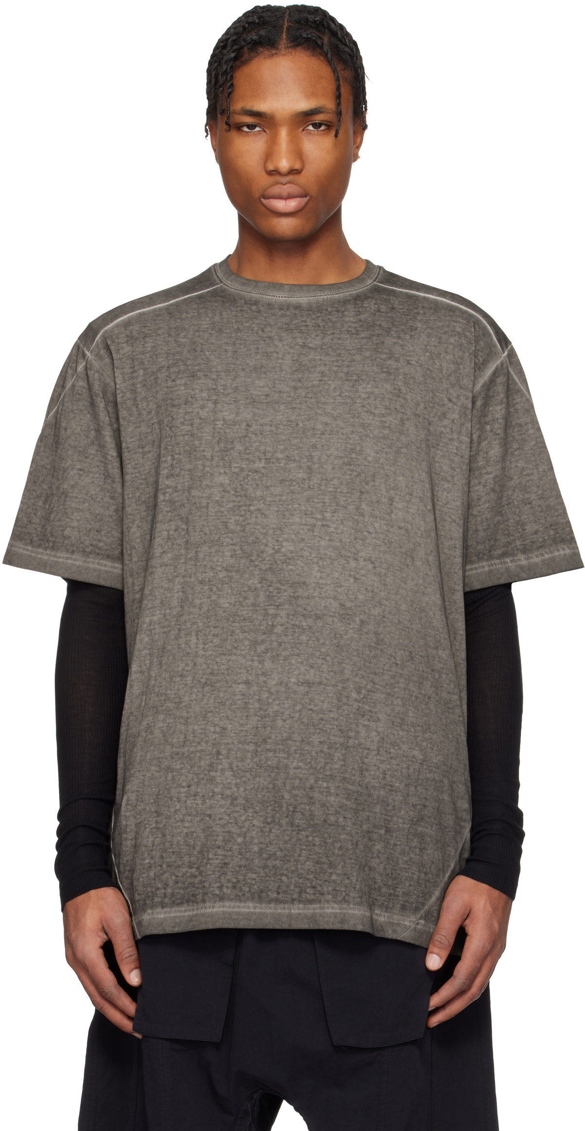 Professor.E Gray Faded T-shirt