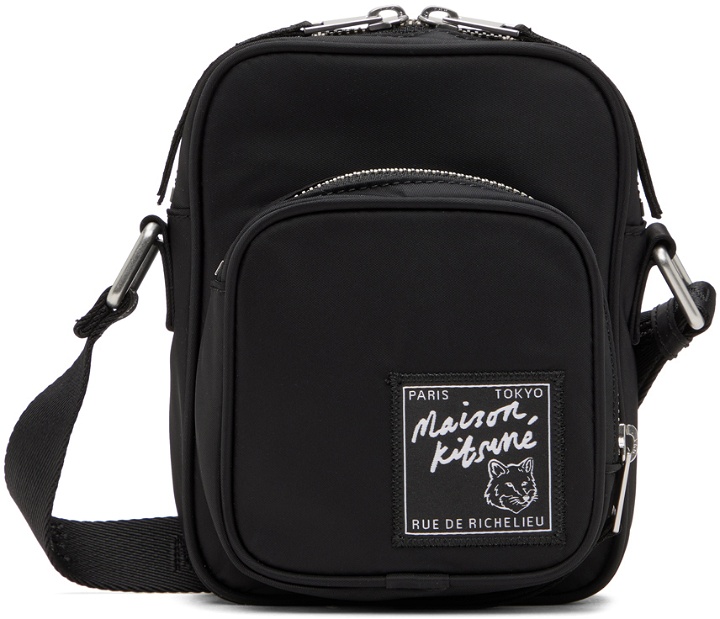 Photo: Maison Kitsuné Black Nylon Crossbody Bag