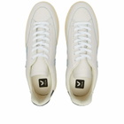 Veja Men's V-12 Leather Sneakers in Extra White/Steel/Nautico