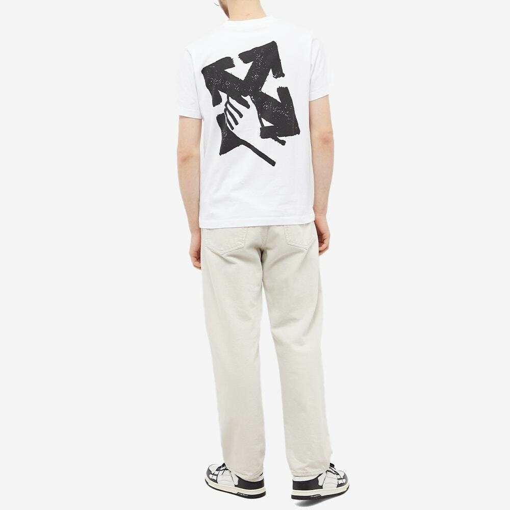 Off-White Men's Hand Arrow Slim T-Shirt in White Off-White