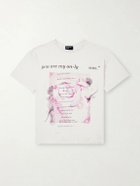 Enfants Riches Déprimés - Only Son Distressed Printed Cotton-Jersey T-Shirt - Neutrals