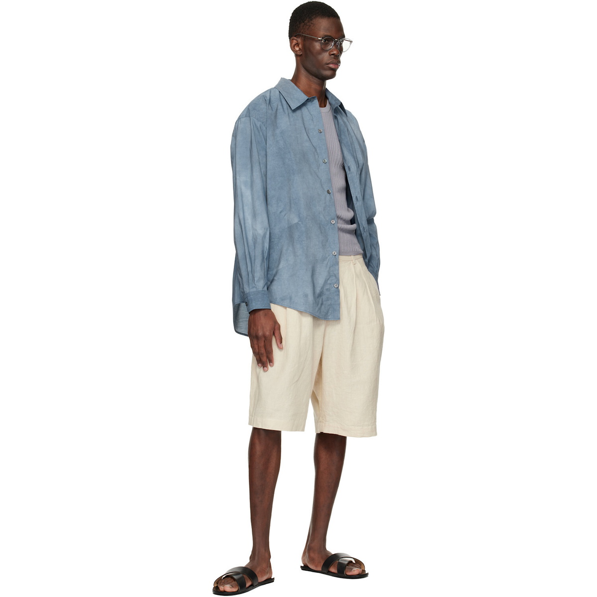 colbo Off-White Dress Shorts