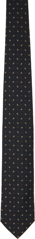 Photo: Sunflower Black Silk Tie