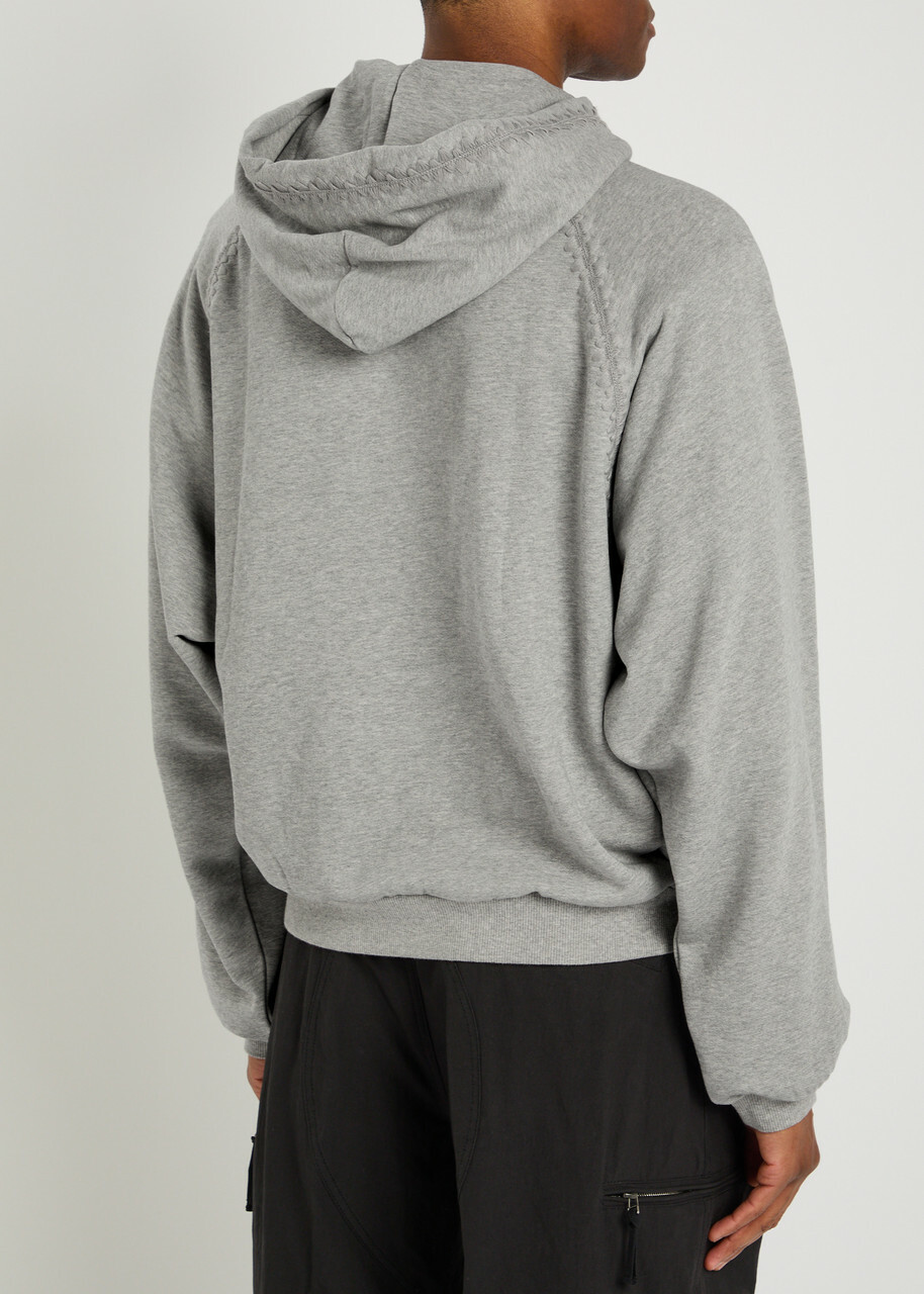 Wooyoungmi Hooded Cotton Sweatshirt Grey