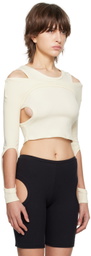 ORIENS Beige Orbit Tank Top
