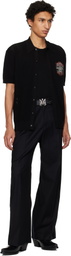AMIRI Black MA Stud 4cm Belt