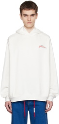 Marni White Printed Hoodie