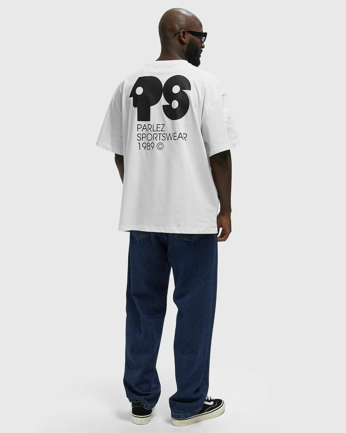 Parlez Broadcast Oversized Tee White Mens Shortsleefe